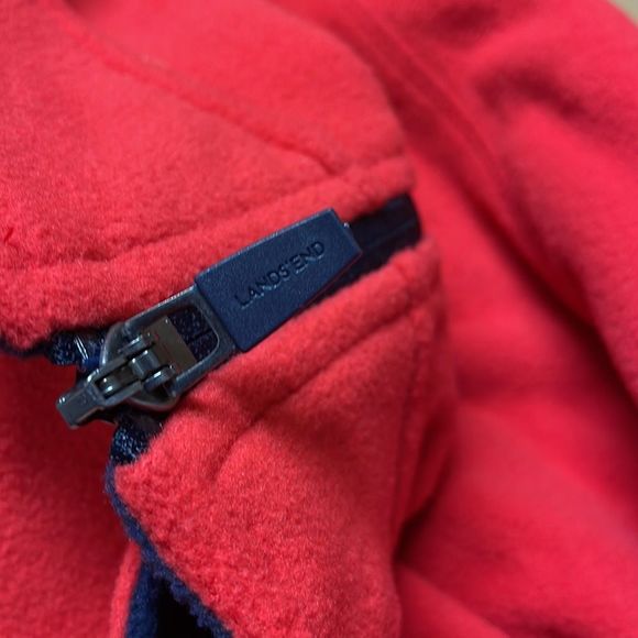 Lands ends 1/4 zipper pull over fleece - Picture 8 of 12